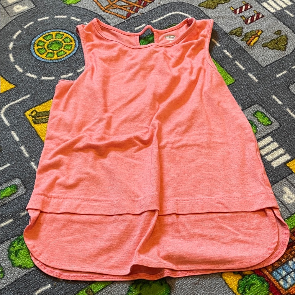 Old Navy Coral Pink Layered Tank Top for Kids